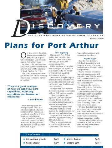 Plans for Port Arthur - Koch Industries, Inc.