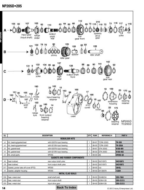 Transfer Case Parts - A & Reds