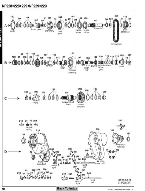 Transfer Case Parts - A & Reds