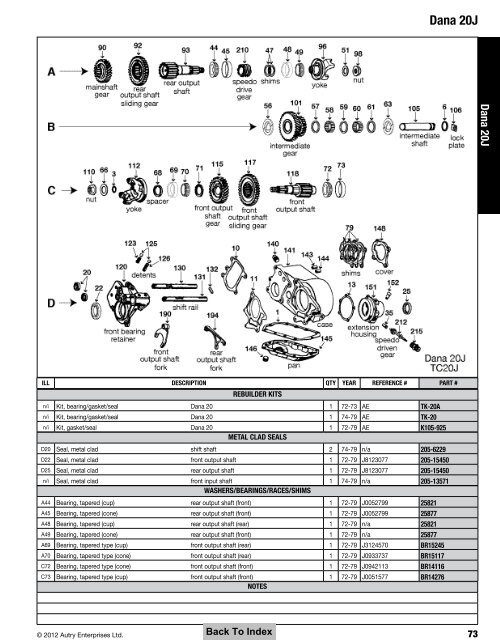 Transfer Case Parts - A & Reds