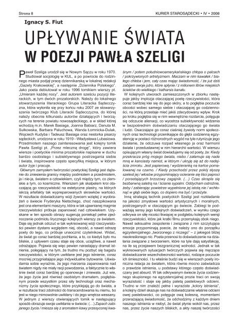 nr 184 kwiecieÅ 2008 - Kurier StarosÄdecki