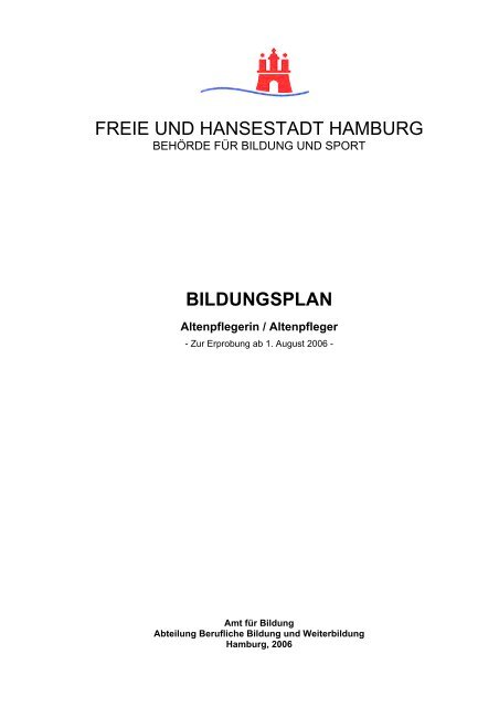 bildungsplan - Altenpflegeschule Hamburg-Alstertal