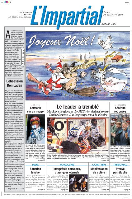 Edition du 24 décembre 2001