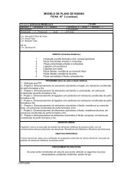 MODELO DE PLANO DE ENSINO FICHA No 2 (variÃ¡vel) - DCC