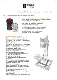 PROGRAMMA CORSO di CAMERA OSCURA COLORE