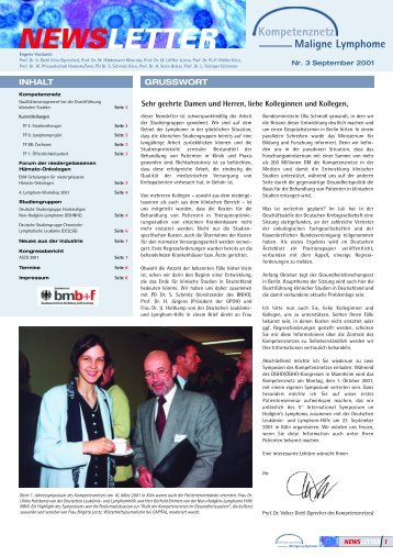 NEWSLETTER - Kompetenznetz Maligne Lymphome