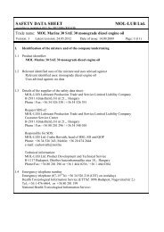 Safety Data Sheet - MOL Marine 30 SAE 30 (pdf, 98 kB)