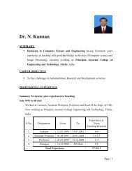 Dr. N. Kannan - Jayaram College of Engineering and Technology