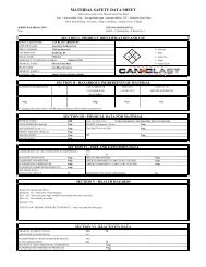 MSDS 2013 - Can Blast - Absorbent Products Ltd