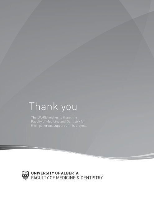 Complete Issue PDF - University of Alberta Health Sciences Journal