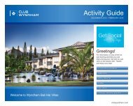 Activity Guide - Wyndham Vacation Resorts