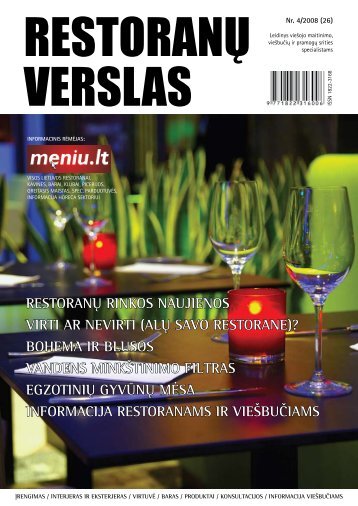 RestoranÅ³ verslas 2008/4