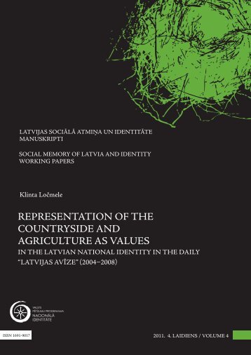 representation of the countryside and agriculture as values - Academia