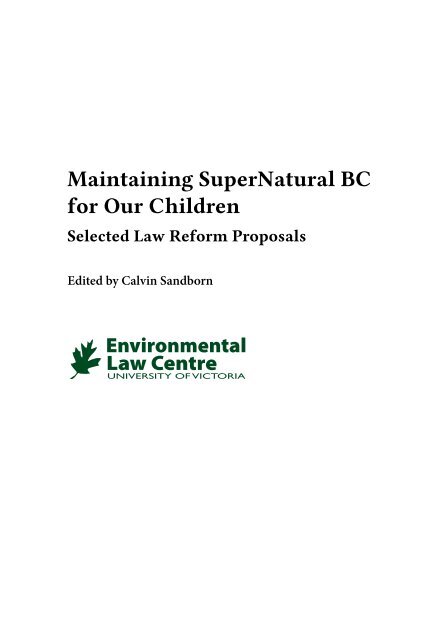 Maintaining SuperNatural BC for Our Children - CoalWatch Comox ...