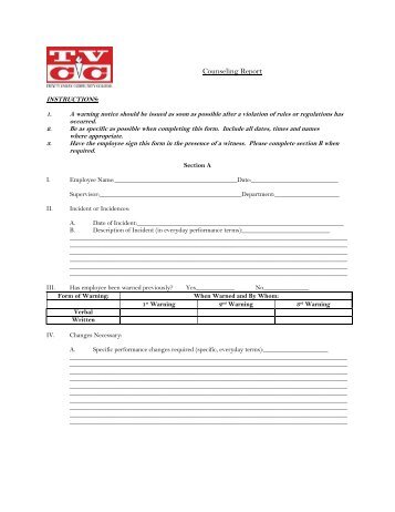 employee disciplinary form