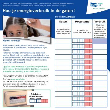 Meetkaart aardgas - Eandis