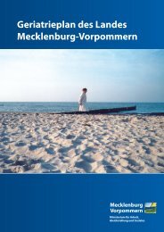 Geriatrieplan des Landes Mecklenburg-Vorpommern