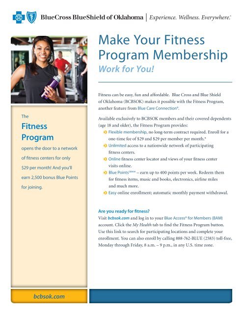 Fitness Program Blue Cross Blue Shield Of Oklahoma