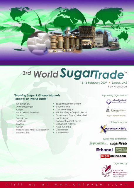 Evolving Sugar & Ethanol Markets - CMT Conferences