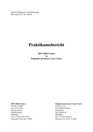 Deckblatt Praktikumsbericht