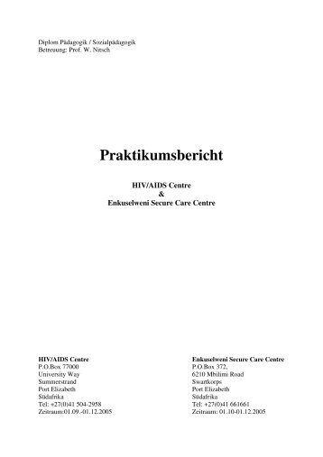 Praktikumsbericht Muster