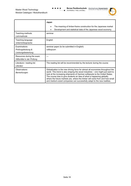 M. Eng. Wood Technology / Holztechnik - Hochschule für Architektur ...