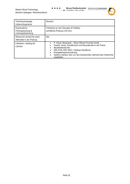 M. Eng. Wood Technology / Holztechnik - Hochschule für Architektur ...