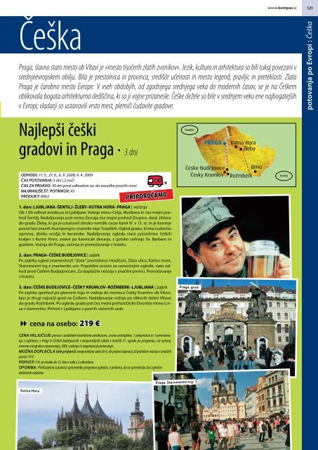 NajlepÅ¡i ÄeÅ¡ki gradovi in Praga â 3 dni - Kompas