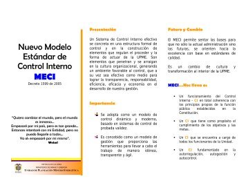 Nuevo Modelo EstÃ¡ndar de Control Interno MECI - Unidad de ...