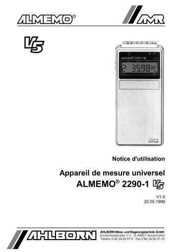 Appareil de mesure universel ALMEMOÃ‚Â® 2290-1 - Wimesure