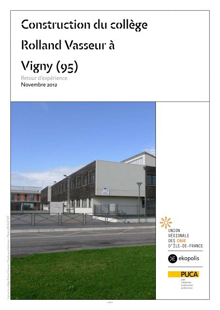 Construction du collÃ¨ge Rolland Vasseur Ã  Vigny (95) - Ekopolis