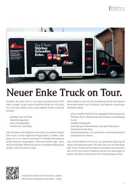 Ein leuchtendes Vorbild. Gemeinsam in die Zukunft! - Enke-Werk