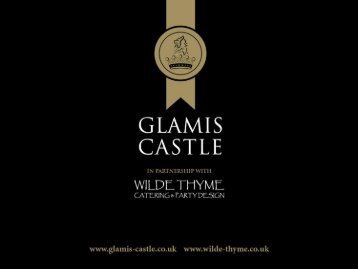 Private dinners - Glamis Castle