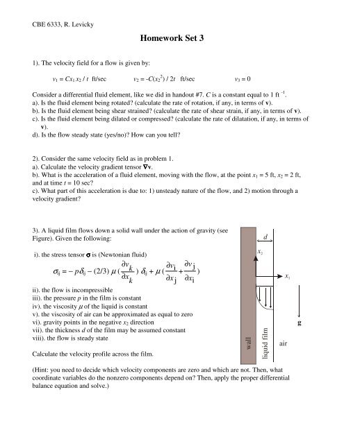 Homework Set 3