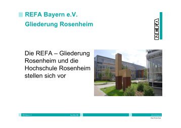 Vorstellung REFA Rosenheim für Internet - REFA Bayern eV