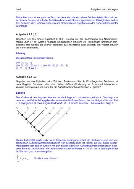 Grundkurs Informatik Aufgabensammlung mit Lösungen Teil 1