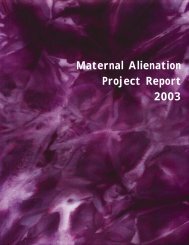 Maternal Alienation - South Australian Policy Online