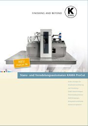 Stanz- und Veredelungsautomaten KAMA ProCut - Kama GmbH