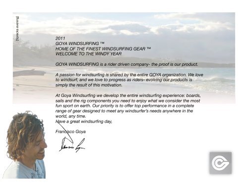 2011 GOYA WINDSURFING â¢ HOME OF THE FINEST ...