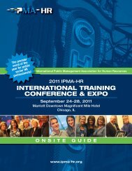 INTERNATIONAL TRAINING CONFERENCE & EXPO - IPMA