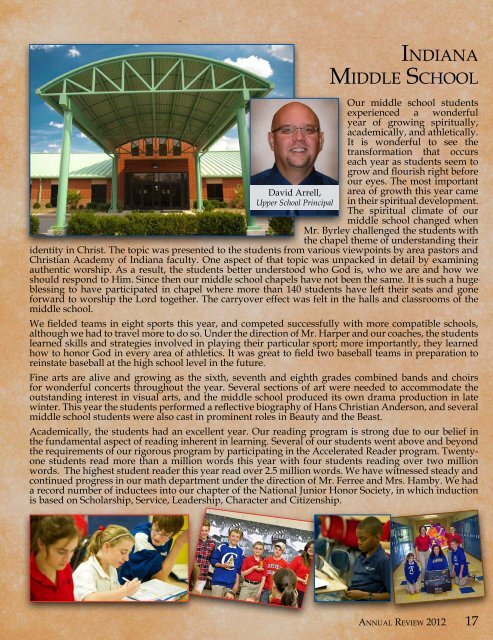 Annual Review 2012 - Christian Academy School System