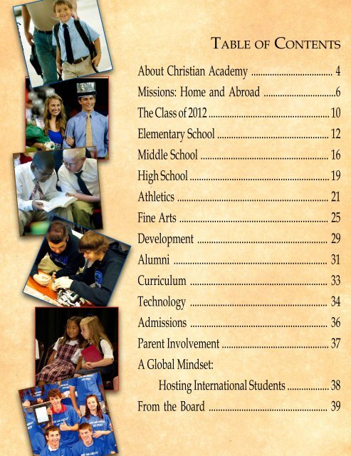 Annual Review 2012 - Christian Academy School System