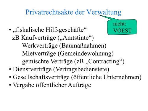 nicht-hoheitliche Verwaltung - Institut fÃ¼r Staats- und Verwaltungsrecht