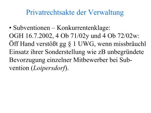 nicht-hoheitliche Verwaltung - Institut fÃ¼r Staats- und Verwaltungsrecht