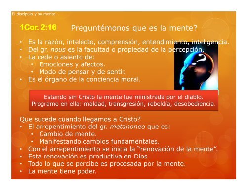 El discÃ­pulo y su mente..pdf - IGLESIA DE CRISTO - Ministerios ...
