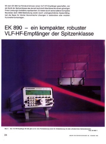 EK 890 ein kompaktef robuster VLF-H F ... - Classic Broadcast