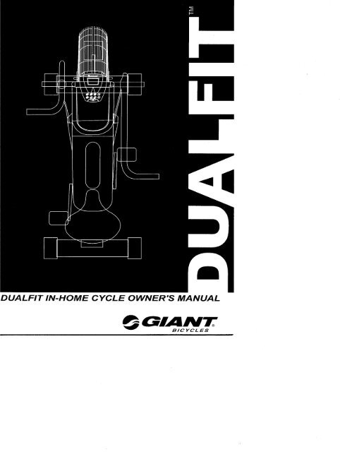 Dual Fit Owners Manual, 1.5mb - Giant Bicycles