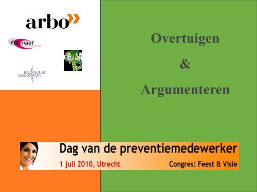 Tactiek & strategie: overtuigen & argumenteren - Arbo Online