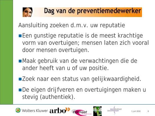 Tactiek & strategie: overtuigen & argumenteren - Arbo Online