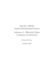 Differential Voltage Comparator with Hysteresis